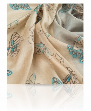 Палантин Женский SN-BUTTERFLY/CORAL